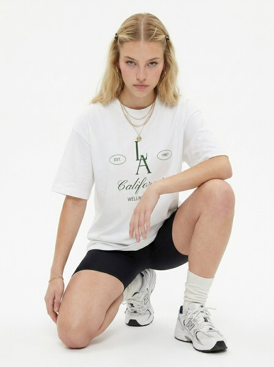 LA California Wellness Club Vintage Tee