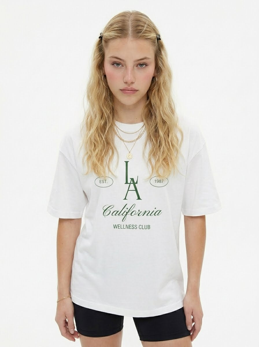 LA California Wellness Club Vintage Tee