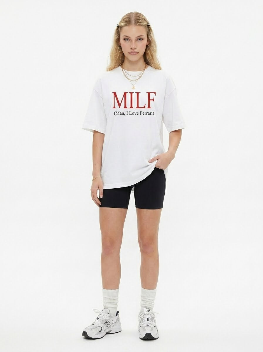 Koszulka „Milf (facet, kocham Ferrari)”