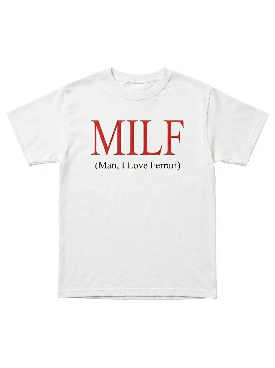 Koszulka „Milf (facet, kocham Ferrari)”