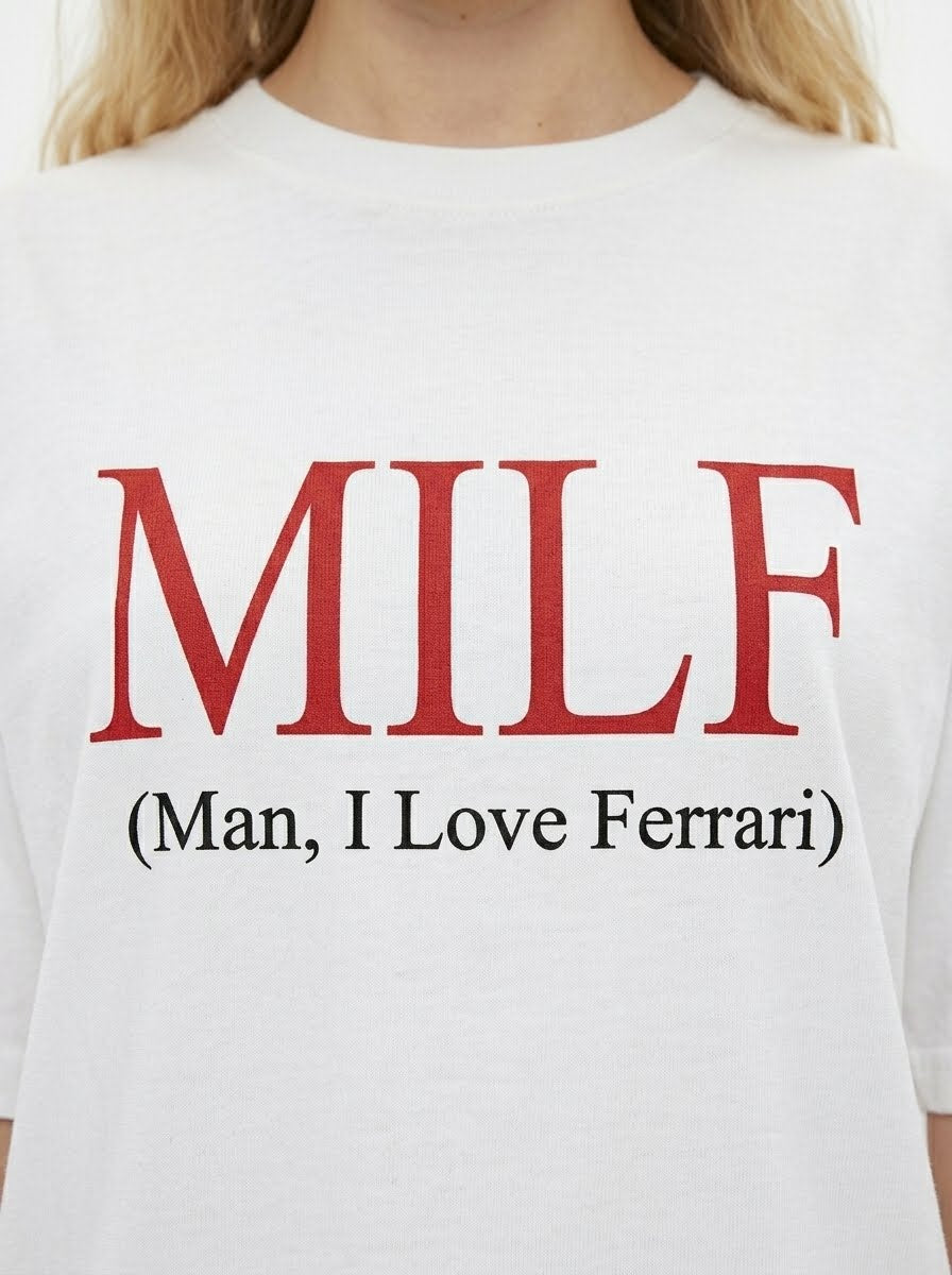 Koszulka „Milf (facet, kocham Ferrari)”