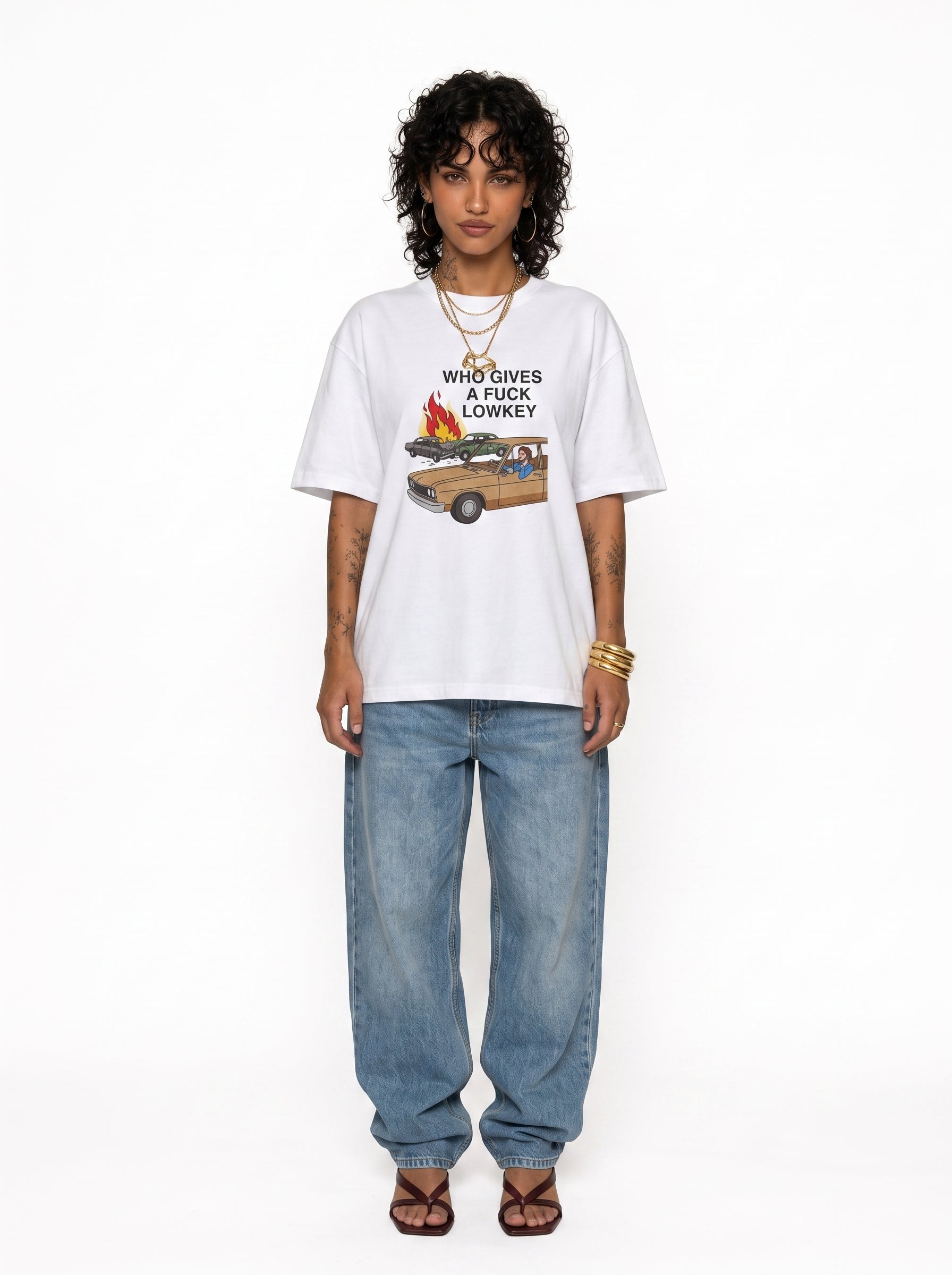 Who Gives A F*ck Lowkey Graphic Tee