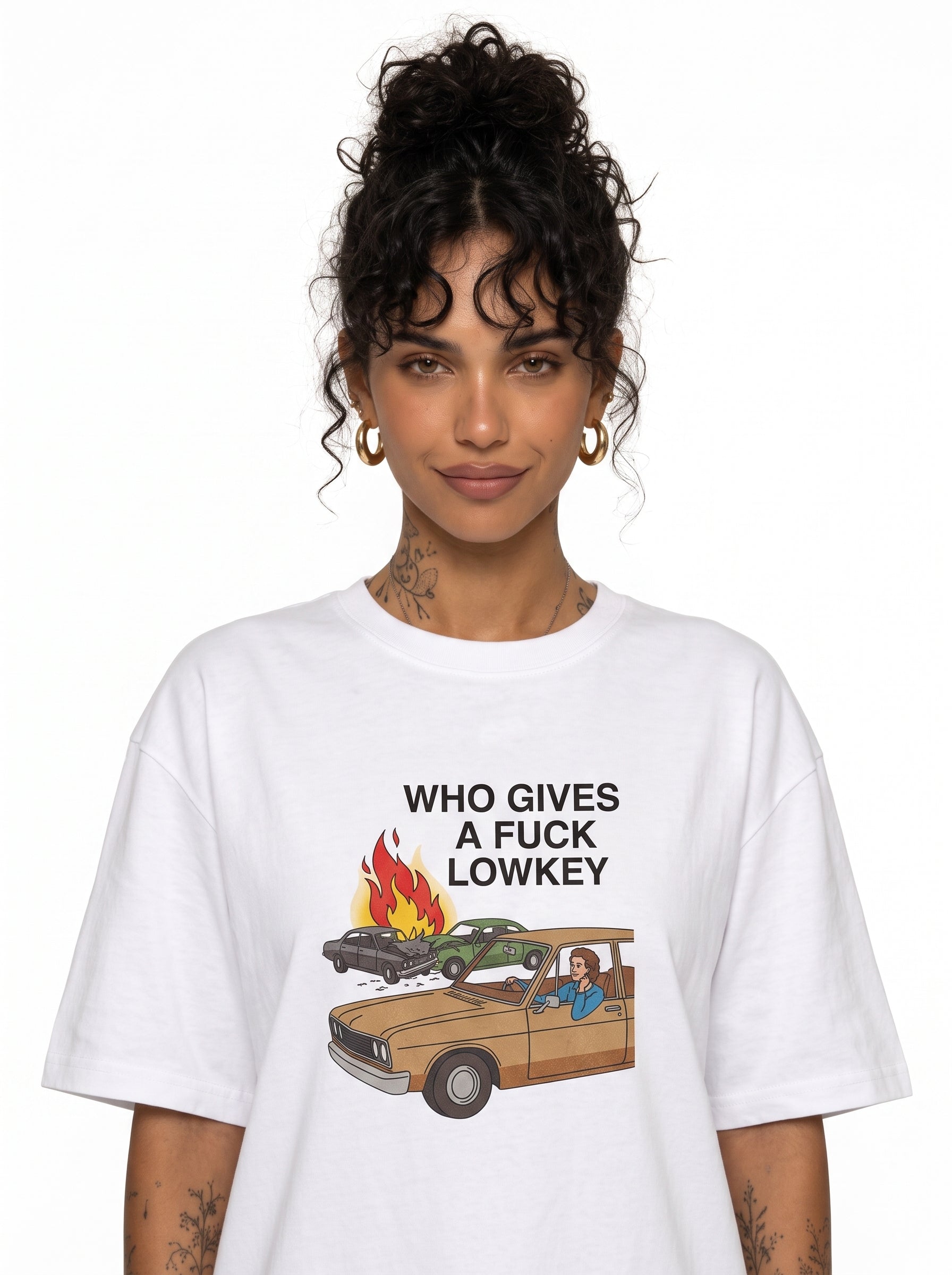 Who Gives A F*ck Lowkey Graphic Tee