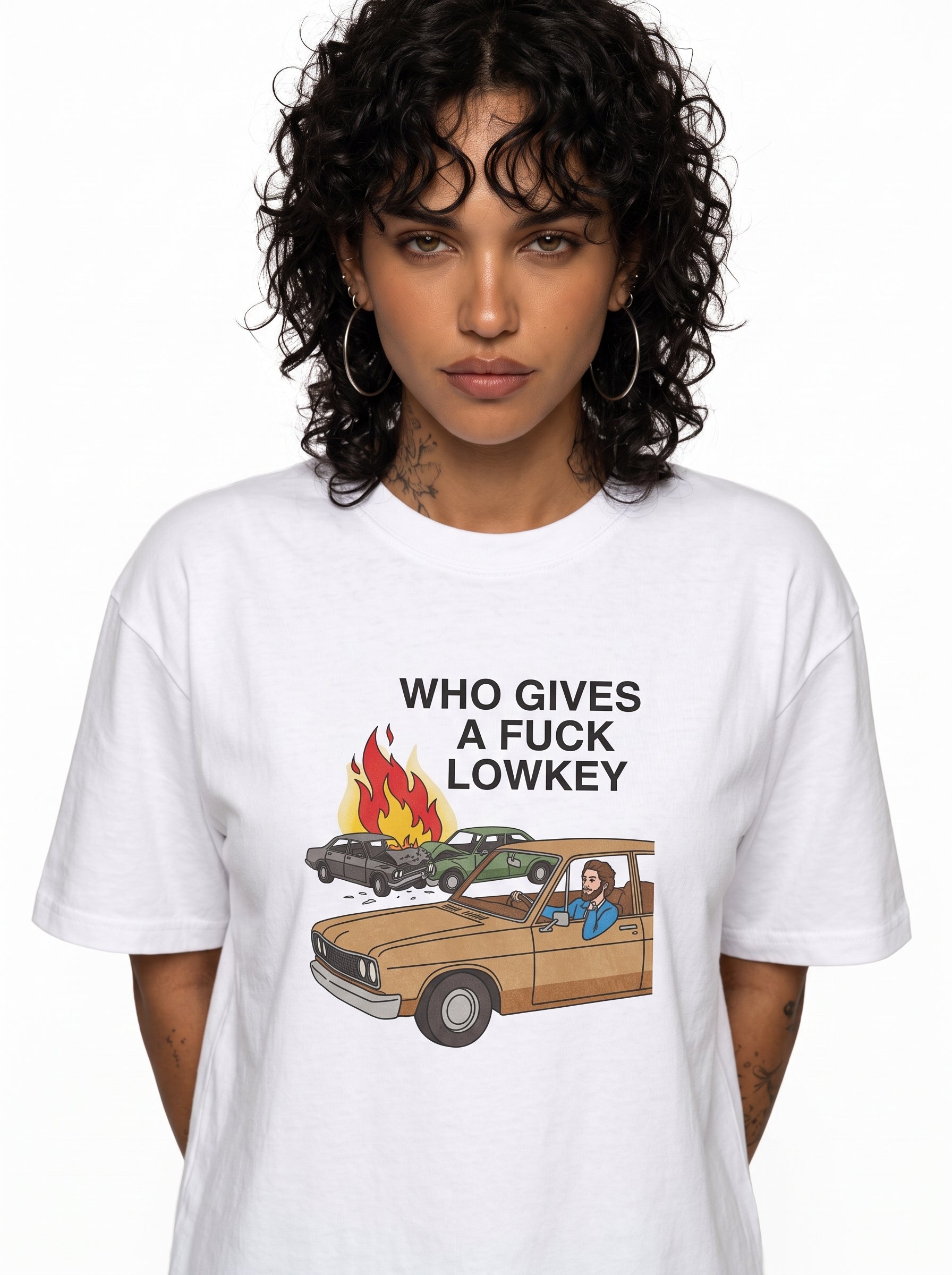 Who Gives A F*ck Lowkey Graphic Tee