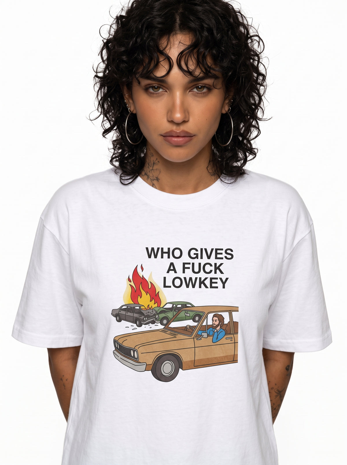 Who Gives A F*ck Lowkey Graphic Tee