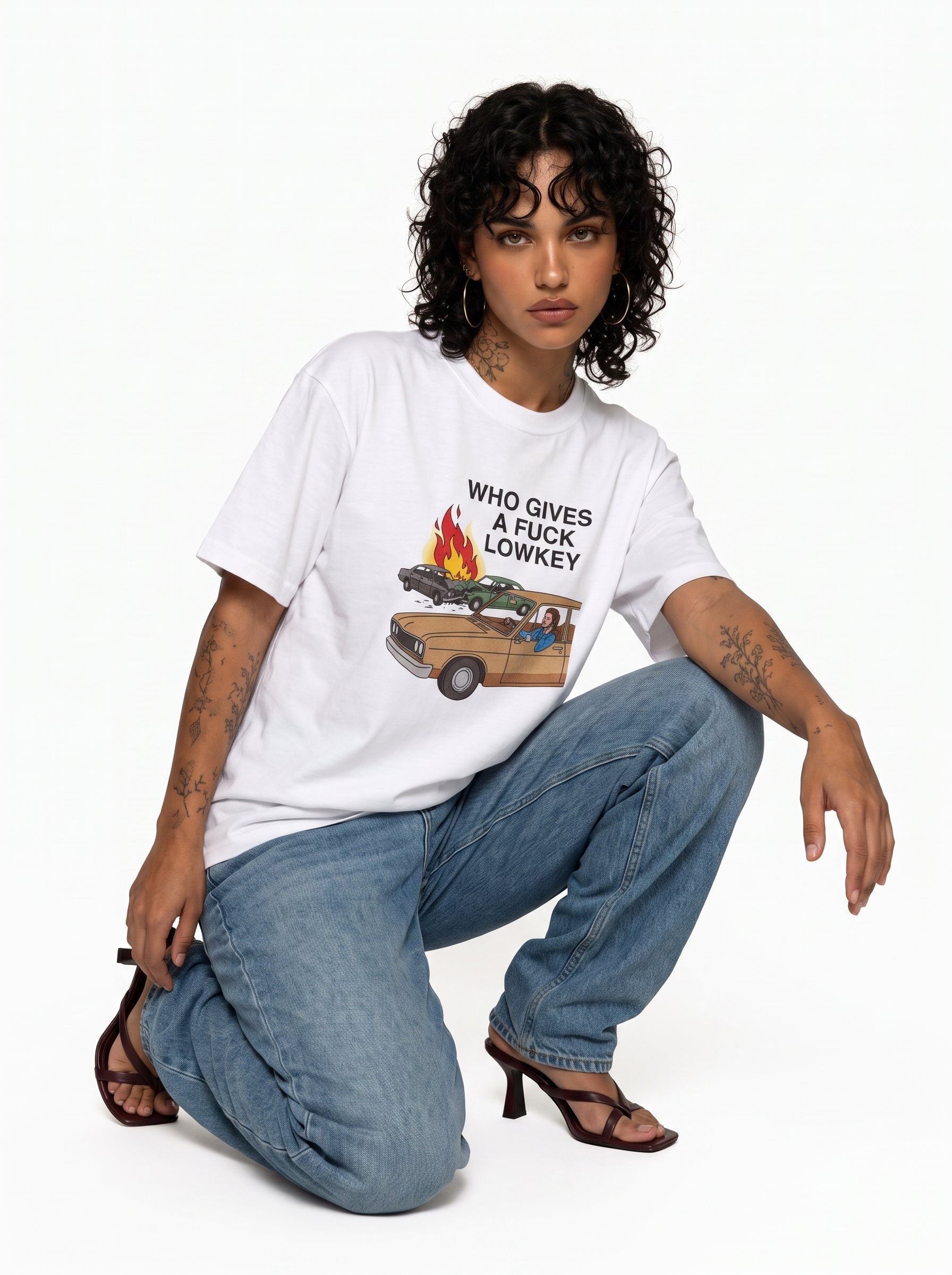 Who Gives A F*ck Lowkey Graphic Tee