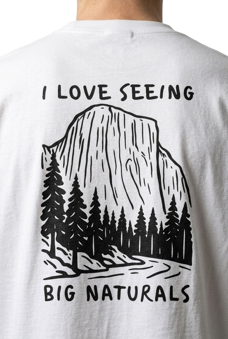 Big Naturals Funny Hiking Graphic Tee
