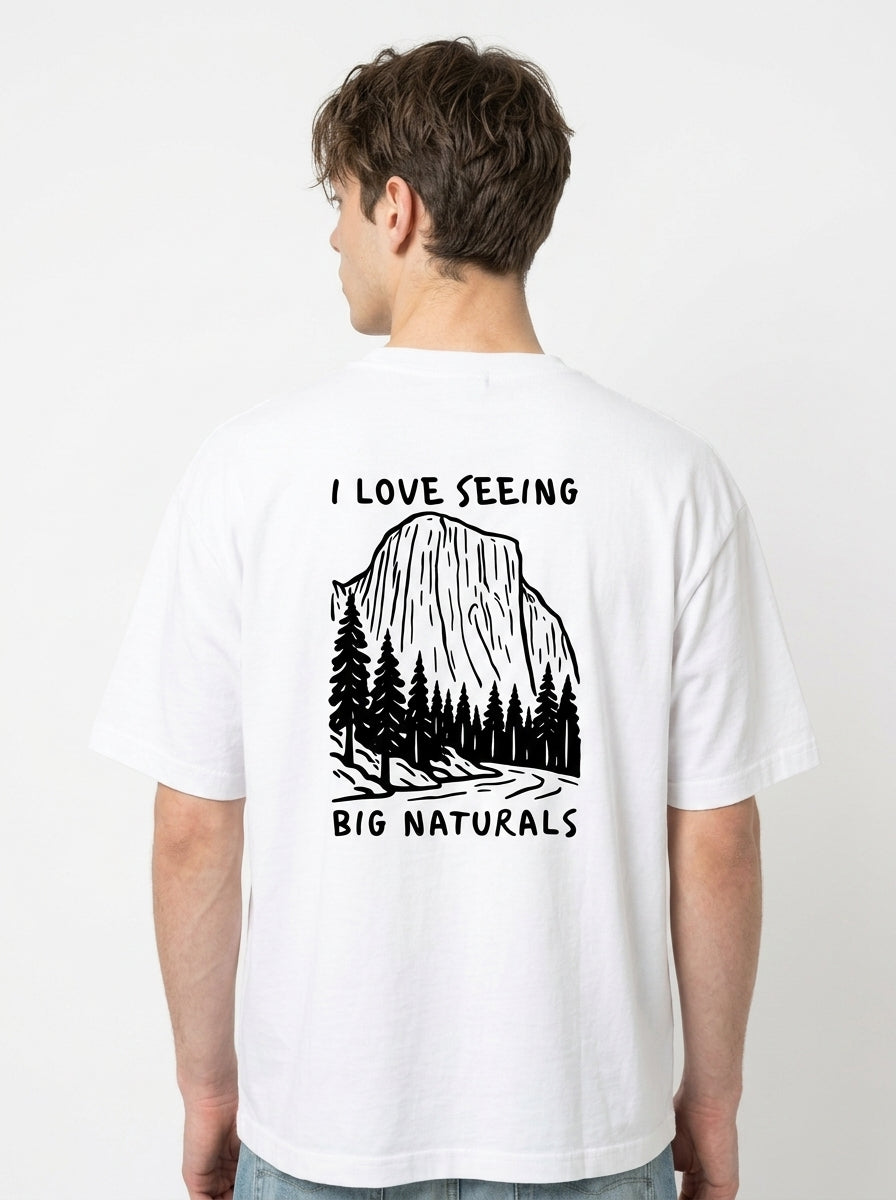 Big Naturals Funny Hiking Graphic Tee