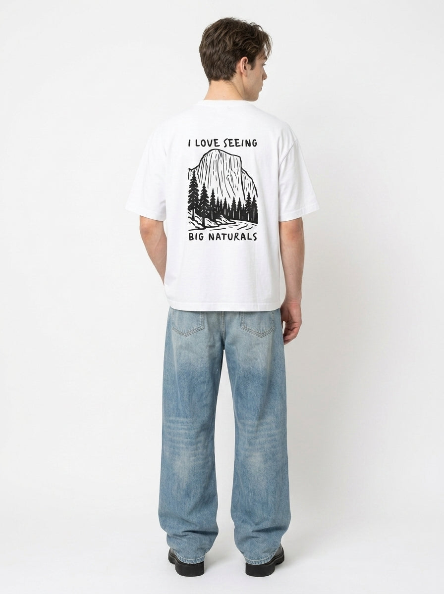 Big Naturals Funny Hiking Graphic Tee