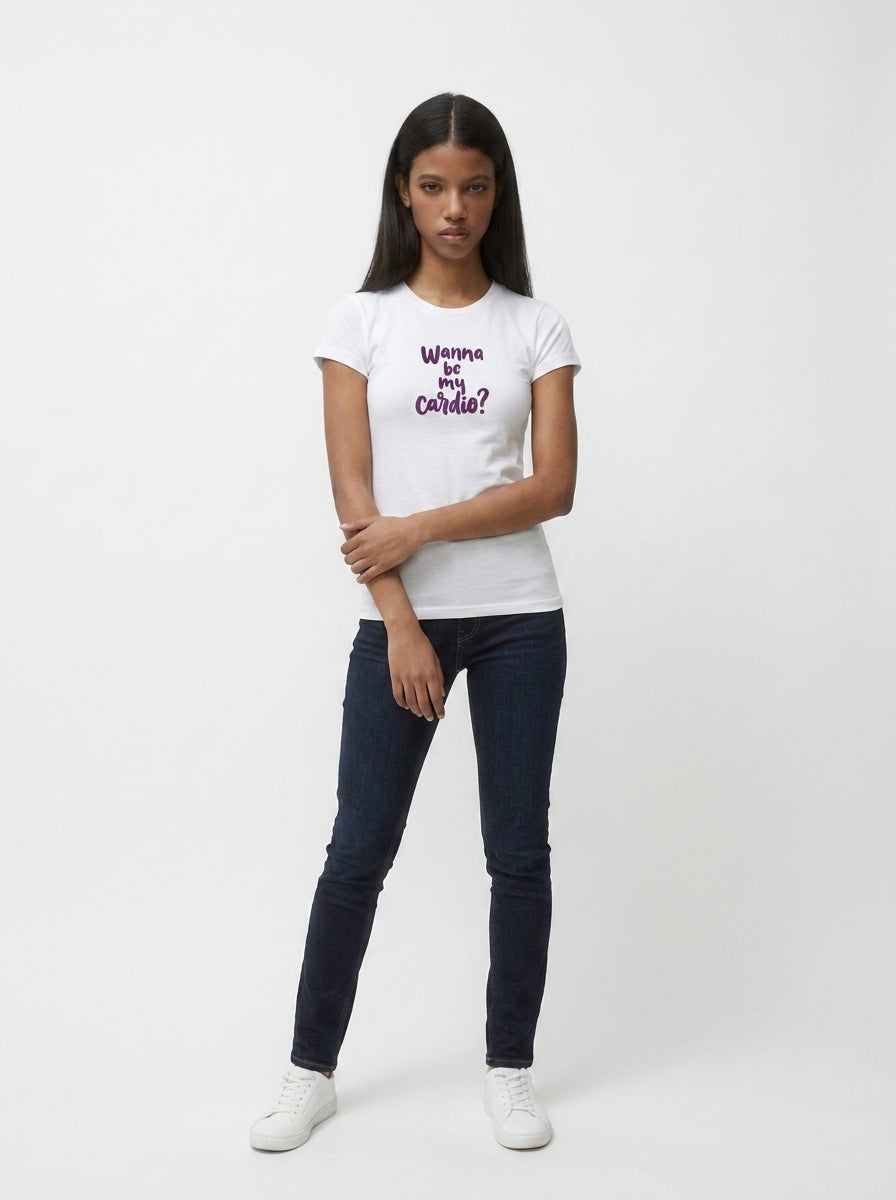Funny Gym Shirt — Wanna Be My Cardio Tee