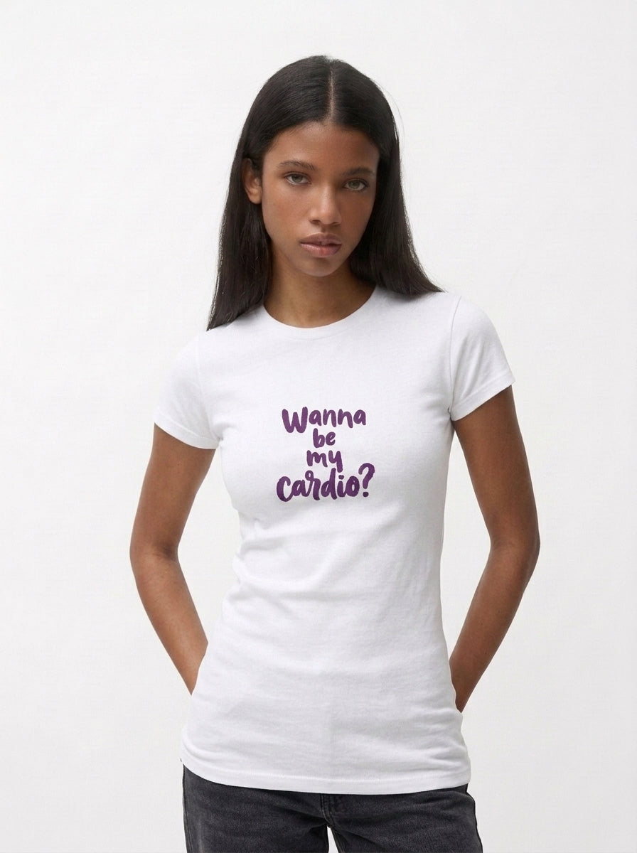 Funny Gym Shirt — Wanna Be My Cardio Tee