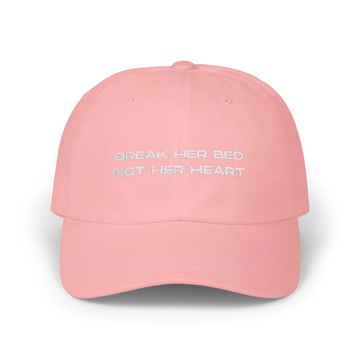 Break Her Bed Not Her Heart Cap - Pink / One size - Hats