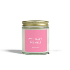 You Make Me Melt Candle - 4oz / Clear / Cashmere Musk - Home Decor