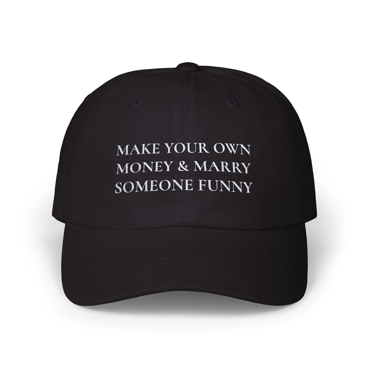 Make Your Own Money & Marry Someone Funny Cap - Black / One size - Hats