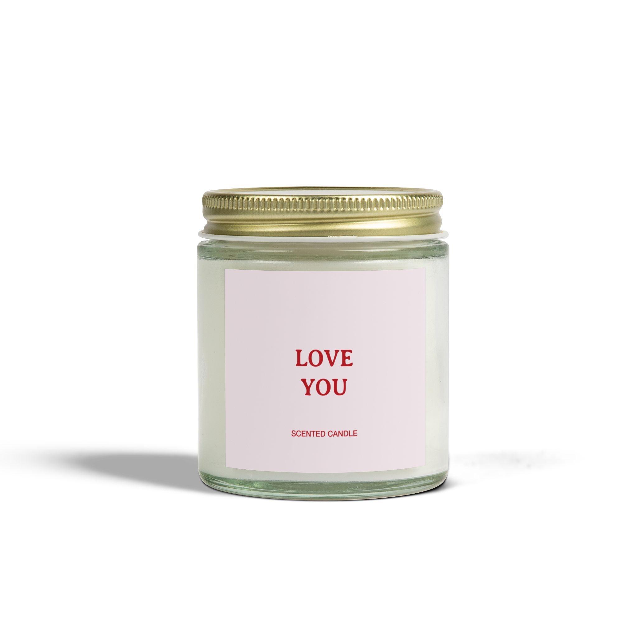 Love You Candle - 4oz / Clear / Lavender - Home Decor