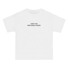 I Wish I Had More Middle Fingers T-Shirt - Dumb But Trendy
