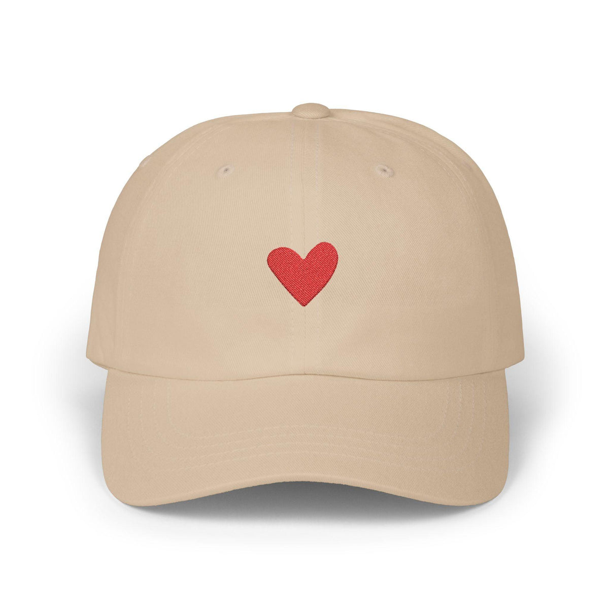 Red Heart Cap - Stone / One size - Hats