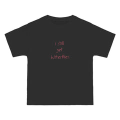 I Still Get Butterflies T-Shirt - Black / S - T-Shirt