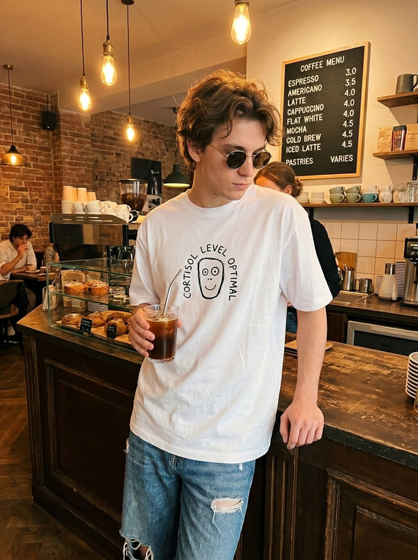 Cortisol Level Optimal Wellness Meme Tee