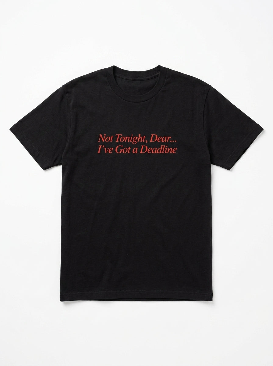 Not Tonight, Dear... I've Got a Deadline T-Shirt