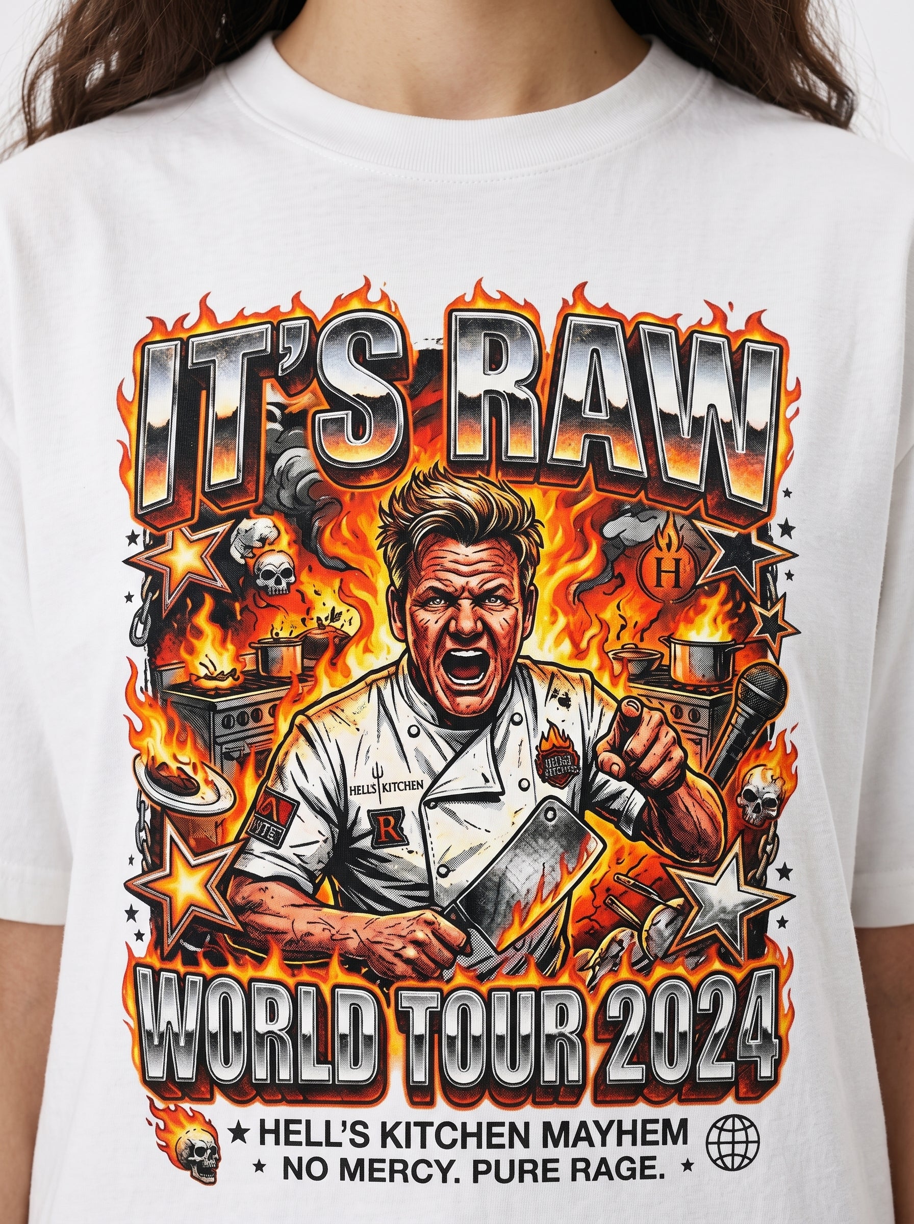 Gordon Ramsay "It's Raw" Metal World Tour Bootleg Tee
