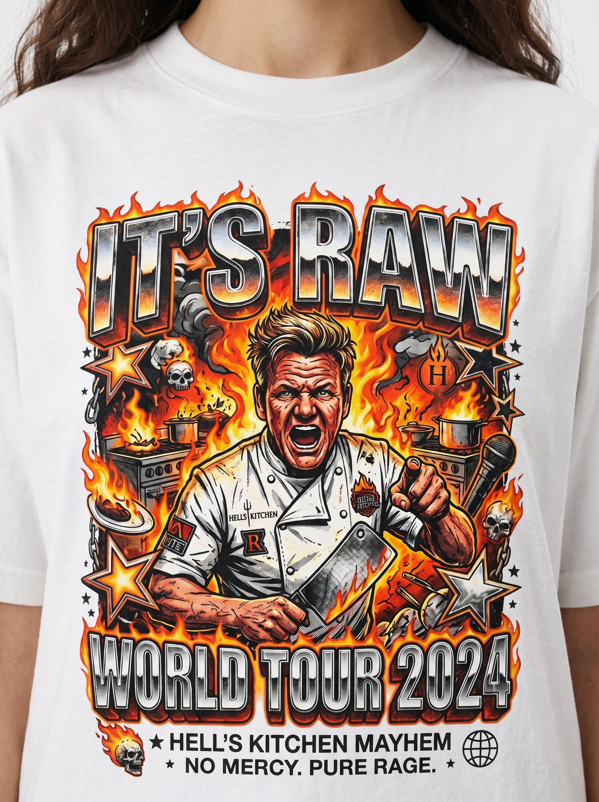 Gordon Ramsay "It's Raw" Metal World Tour Bootleg Tee