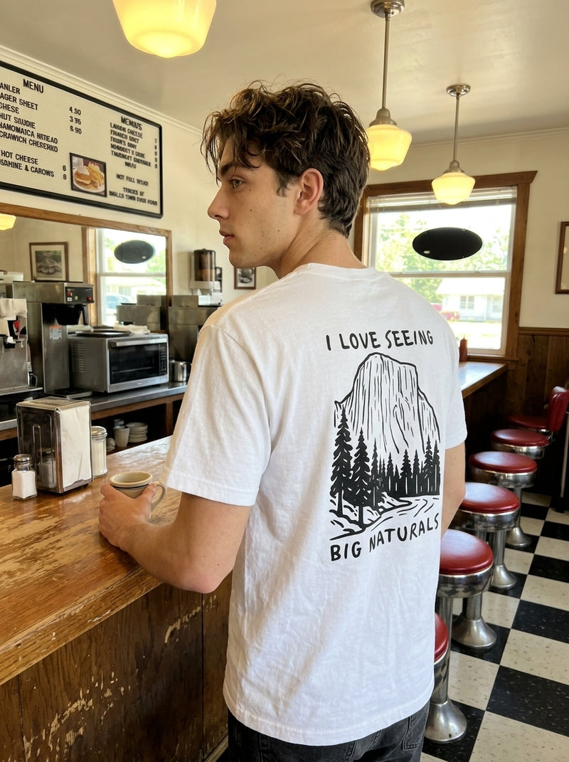 Big Naturals Funny Hiking Graphic Tee