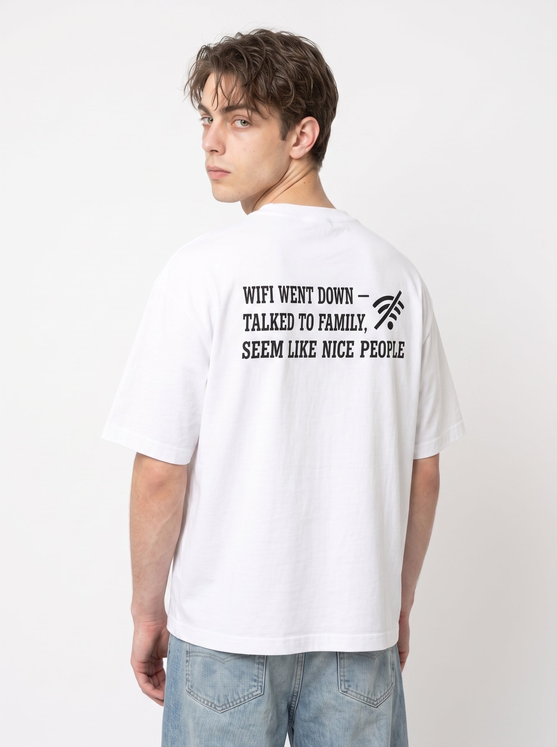 WiFi Went Down Talked To Family Funny Tech Shirt