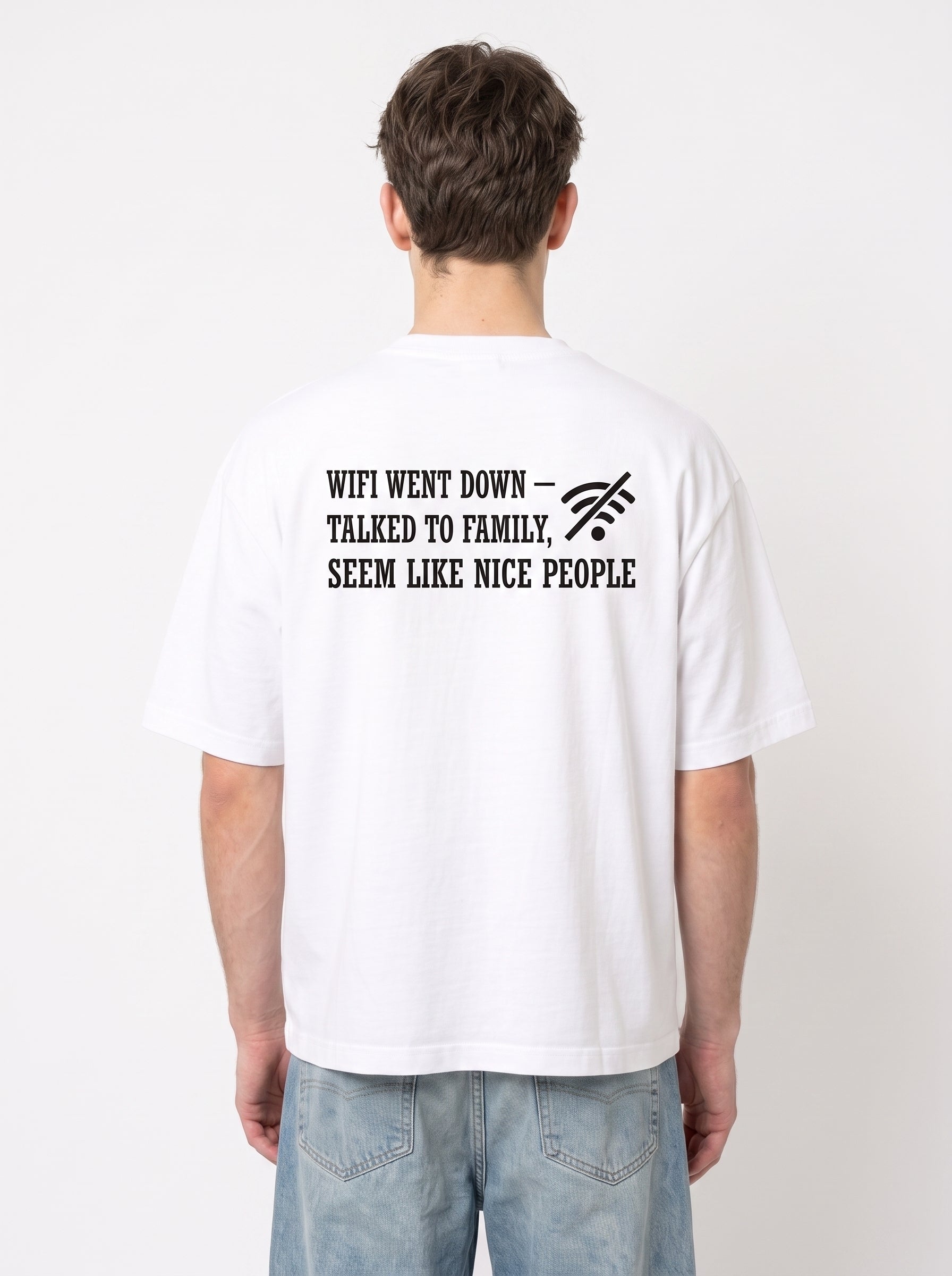 WiFi Went Down Talked To Family Funny Tech Shirt