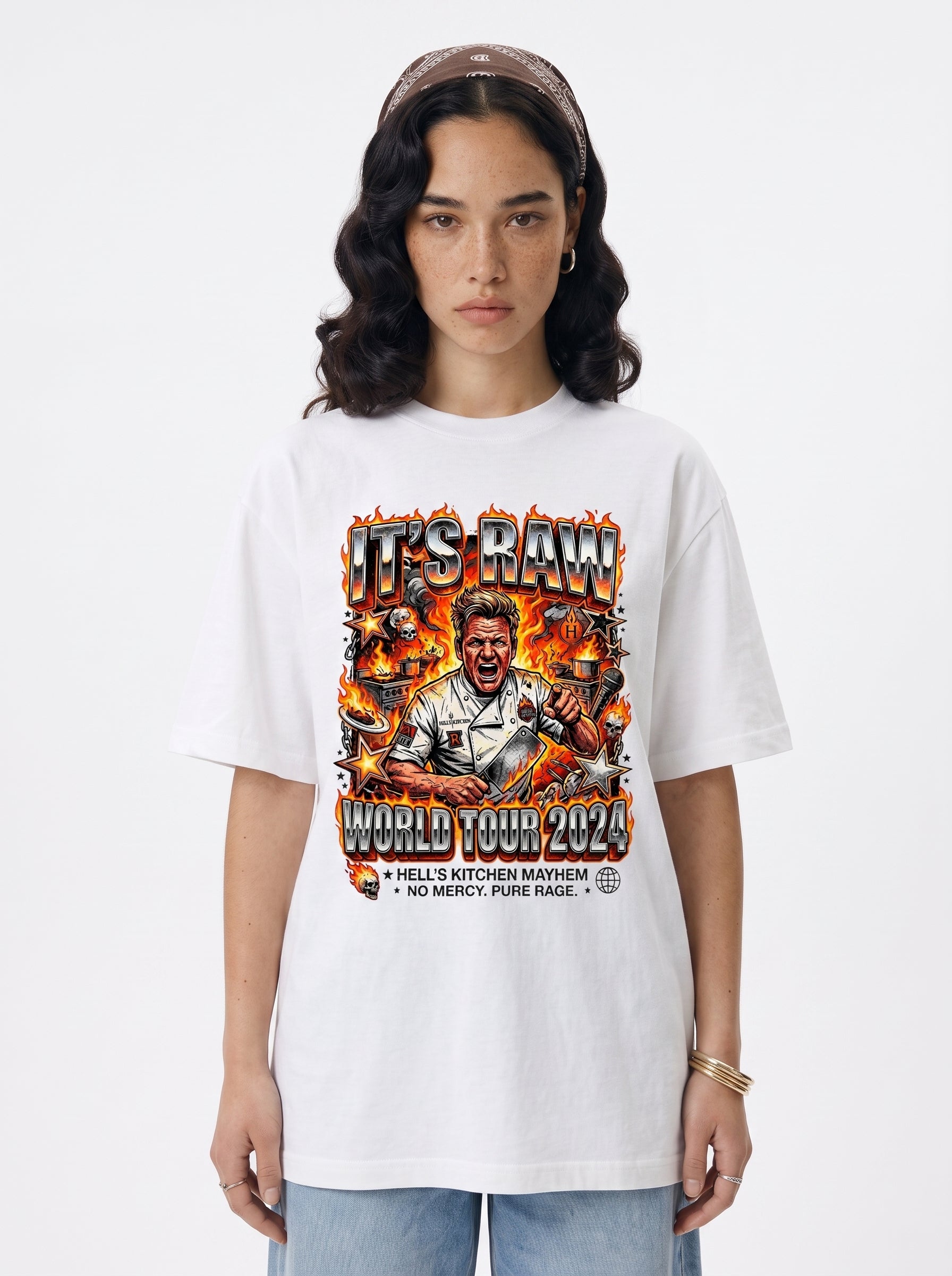 Gordon Ramsay "It's Raw" Metal World Tour Bootleg Tee