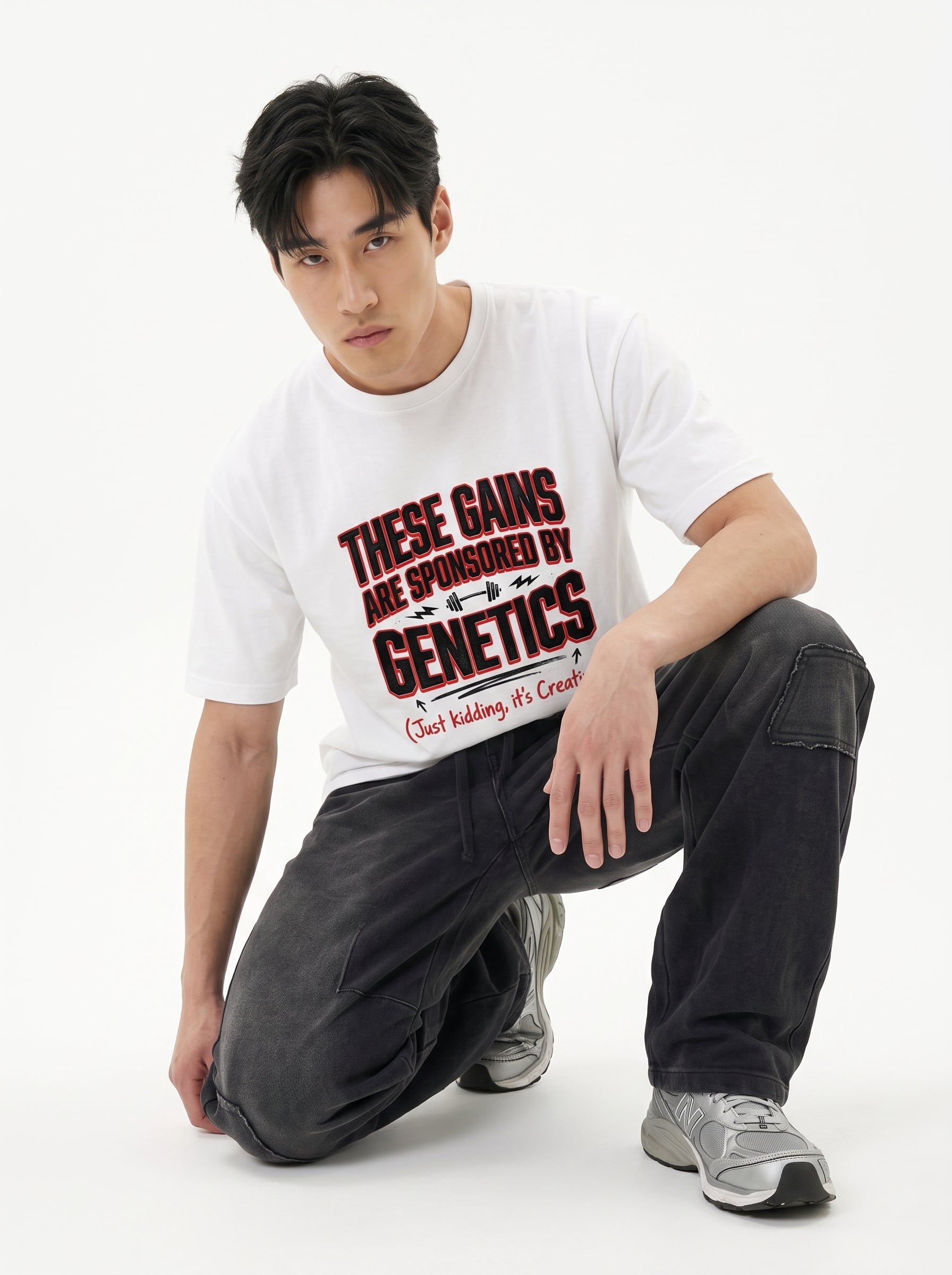 Gains Sponsored By Genetics T-Shirt