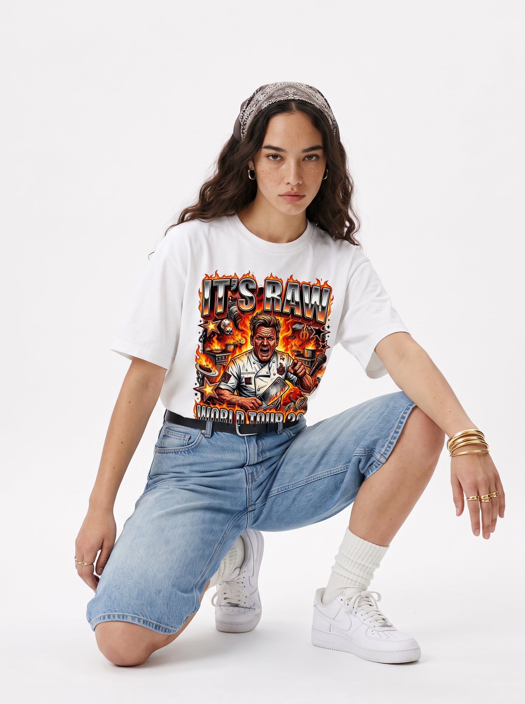 Gordon Ramsay "It's Raw" Metal World Tour Bootleg Tee