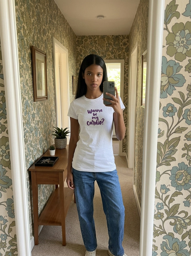 Funny Gym Shirt — Wanna Be My Cardio Tee
